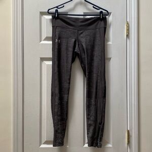 Under Armour Dark Gray HeatGear Compression Athletic Leggings / Pants, Size L